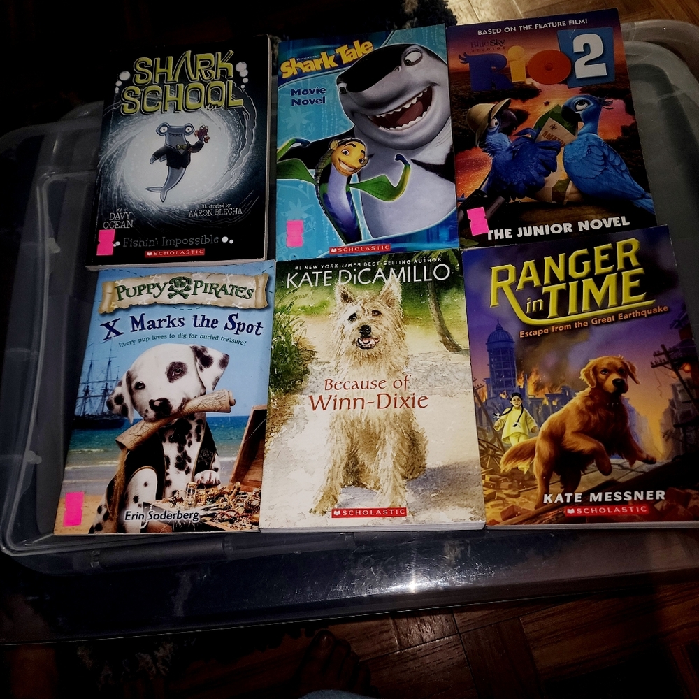 BOOK LOT OF 6 ANIMAL DOG YOUTH TEEN BOOKS GOOD READS